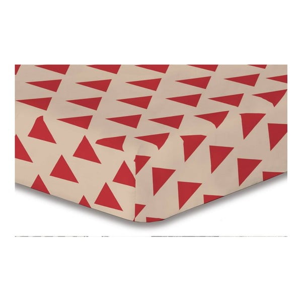 Cearșaf din microfibră DecoKing Hypnosis Triangles Cintia, 220 x 240 cm