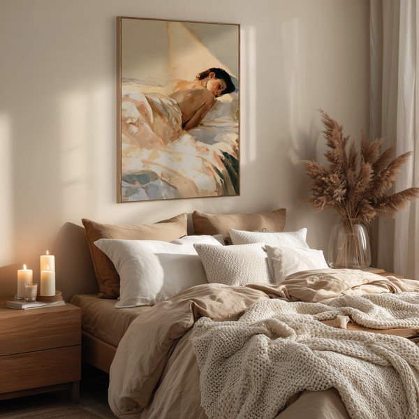 Tablou cu ramă/pe pânză imprimat 70x100 cm Dreamy Rays – Styler-image-3