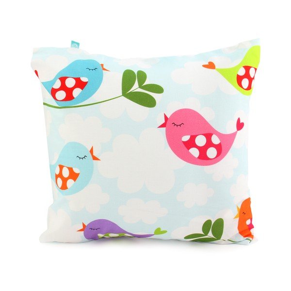 Husă pilotă și pernă din bumbac pentru copii Mr. Fox Little Birds, 140 x 200 cm-image-2