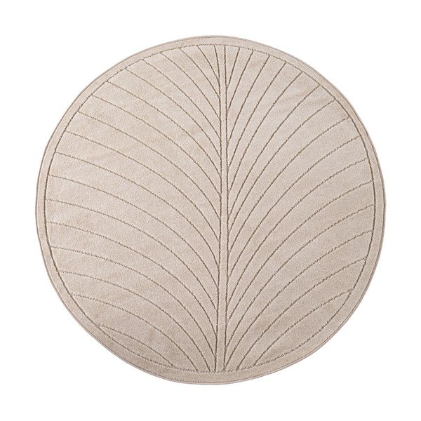 Covor pentru exterior și interior bej rotund ø 160 cm Nova 1204 – Ayyildiz Carpets