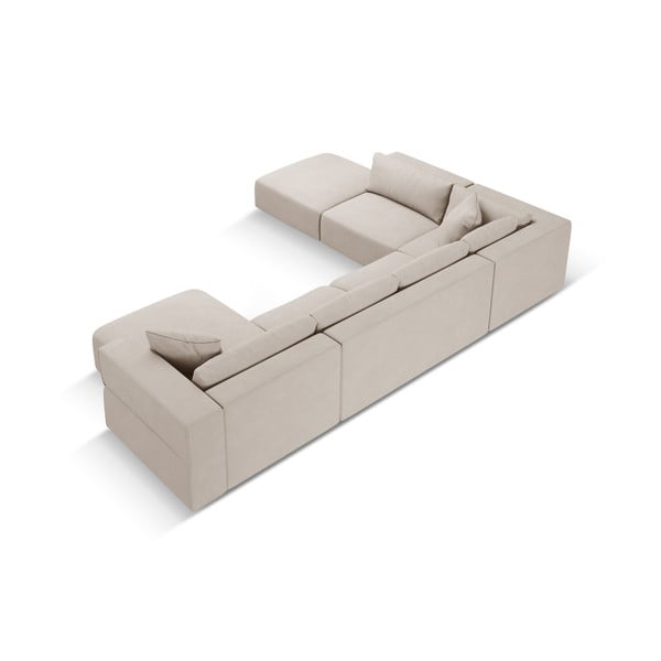 Colțar bej (cu colț pe partea stângă /în formă de "U") Esther – Milo Casa-image-3