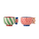 Cești 2 buc. pentru espresso din gresie 250 ml  cu model de Crăciun Caramella – Bloomingville