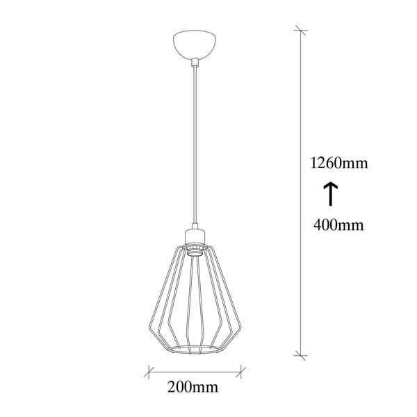 Lustră metalică Opviq lights Mando, negru-image-3