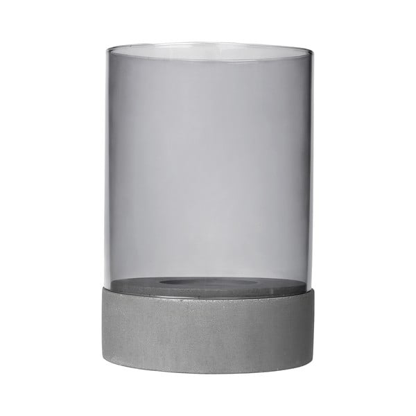 Suport pentru lumânare din sticlă și beton Blomus Concrete