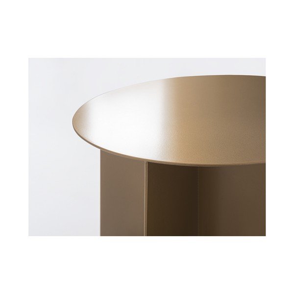 Măsuță de cafea din metal Custom Form Oli, ⌀ 50 cm, auriu-image-3