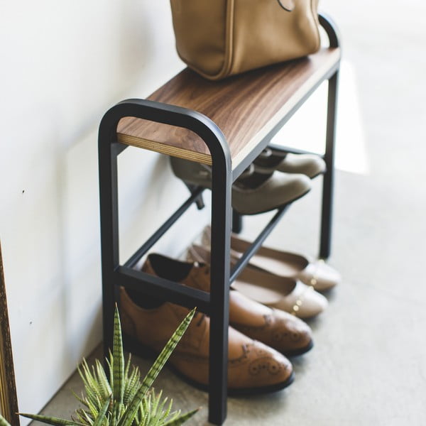 Pantofar negru/natural  din metal Tower – YAMAZAKI-image-3