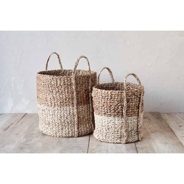 Coș depozitare din zambile de apă și frunze de porumb Nkuku Nkomi, ø 40 cm-image-1