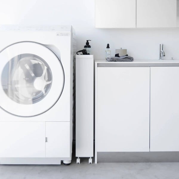 Etajeră de baie alb mat din oțel 48x80,5 cm Tower – YAMAZAKI-image-3