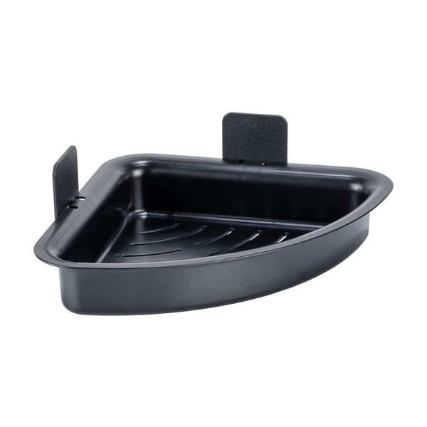 Raft pentru baie negru autoadeziv din plastic Parma – Allstar-image-3