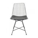 Set 2 scaune din oțel Kare Design Grid, negru