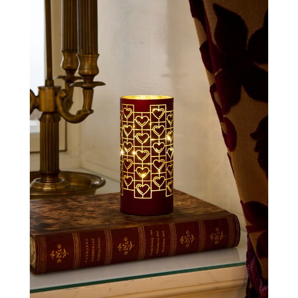 Decorațiune luminoasă burgundy ø 7 cm Frida – Sirius-image-2