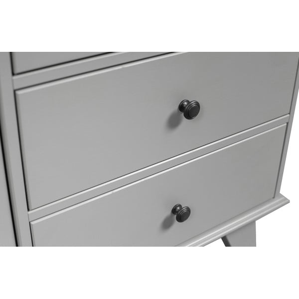 Șifonier de copii gri deschis din lemn de pin 98x190 cm Lily – WOOOD-image-1