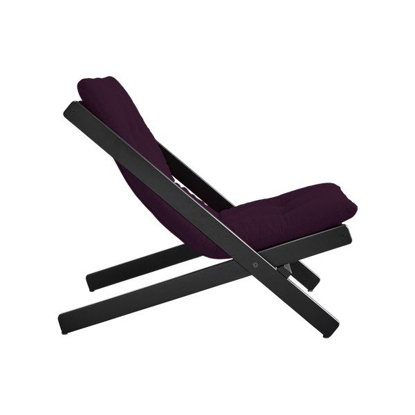Fotoliu pliabil Karup Boogie Black/Purple Plum-image-1