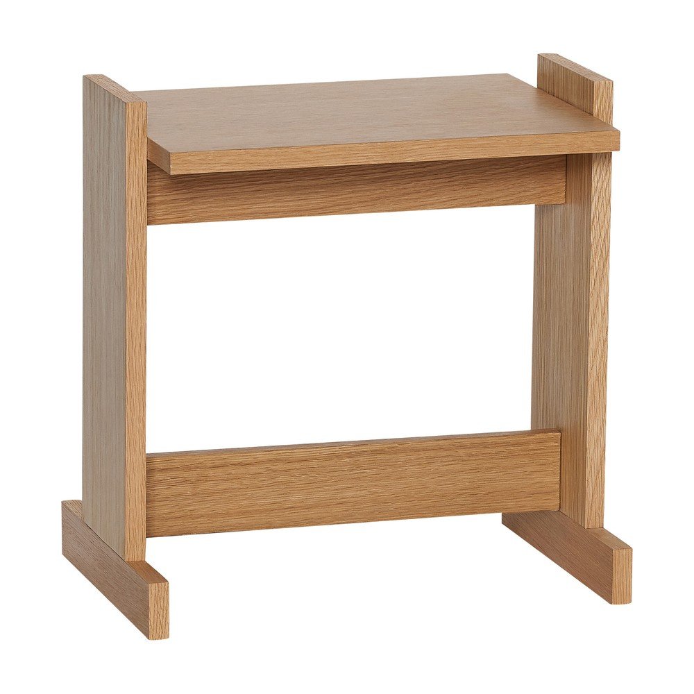 Măsuță auxiliară cu aspect de lemn de stejar 30x44 cm Futu – Hübsch
