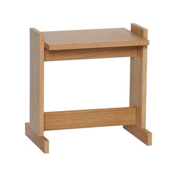 Măsuță auxiliară cu aspect de lemn de stejar 30x44 cm Futu – Hübsch