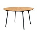 Masă  de grădină rotundă din lemn de tec ø 130 cm Cleveland – House Nordic
