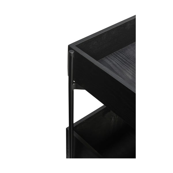 Cărucior din lemn de frasin pe roți 42x37 cm Fresh - Hübsch-image-2