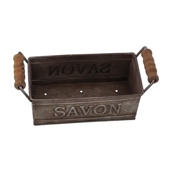 Săpunieră gri închis din metal – Antic Line-image-2