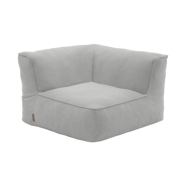 Modul de canapea de grădină gri deschis cu tapițerie din țesătură bouclé (cu colț variabil) Grow – Blomus