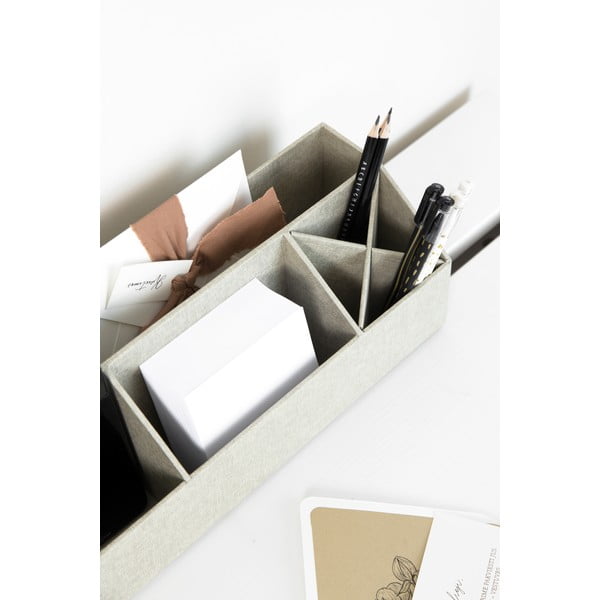 Organizator pentru papetărie din carton Elisa Canvas Paper Laminate – Bigso-image-2