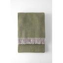 Pled din amestec de bumbac Euromant Skyline, 140 x 180 cm, verde