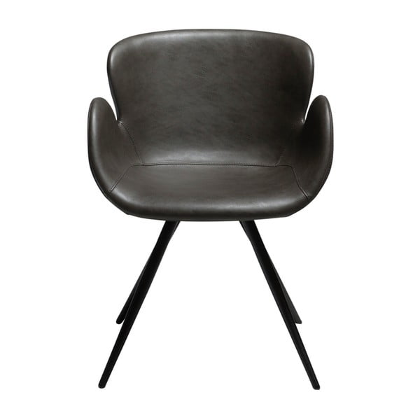 Scaun de sufragerie gri cu cotiere tapițat Gaia – DAN-FORM Denmark-image-1