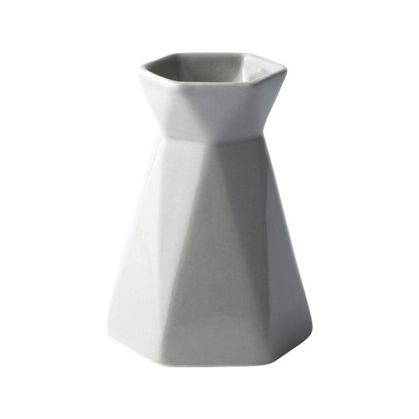 Vază KJ Collection Geometric Grey, 10,5 cm