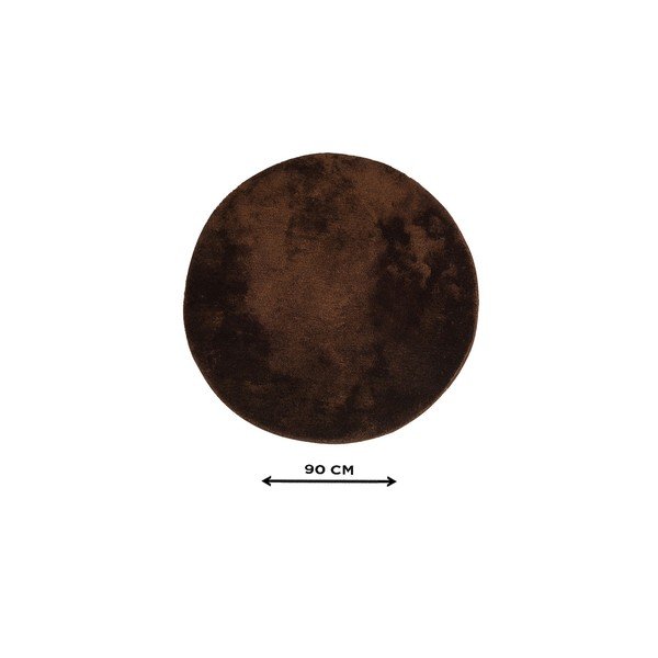 Covoraș de baie maro închis ø 90 cm Havai – Foutastic-image-4