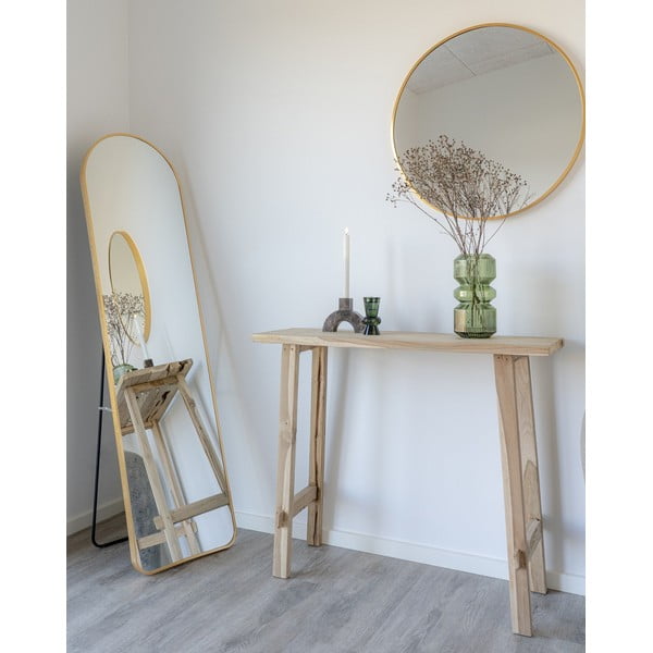 Masă consolă din lemn de tec 30x90 cm Girona – House Nordic-image-1