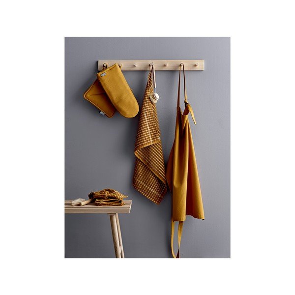 Set 2 suporturi din bumbac pentru oale fierbinți Södahl, galben-image-2