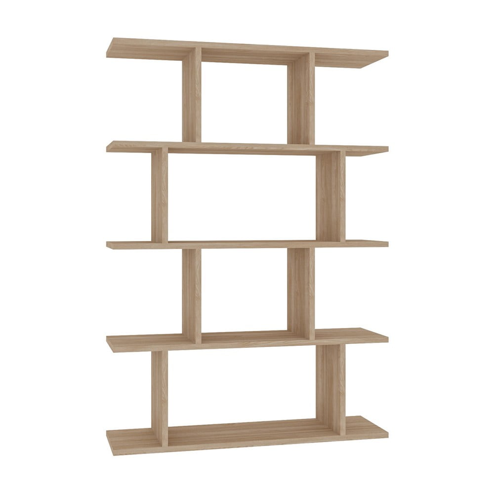 Bibliotecă cu aspect de lemn de stejar 90x127 cm Harmon – Kalune Design