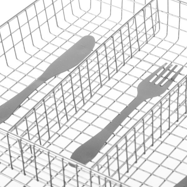 Dulap metalic argintiu pentru sertar 26,5 x 32,5 cm - Casa Selección-image-1