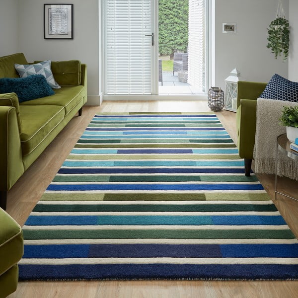 Covor din lână verde 230x160 cm Piano - Flair Rugs-image-1