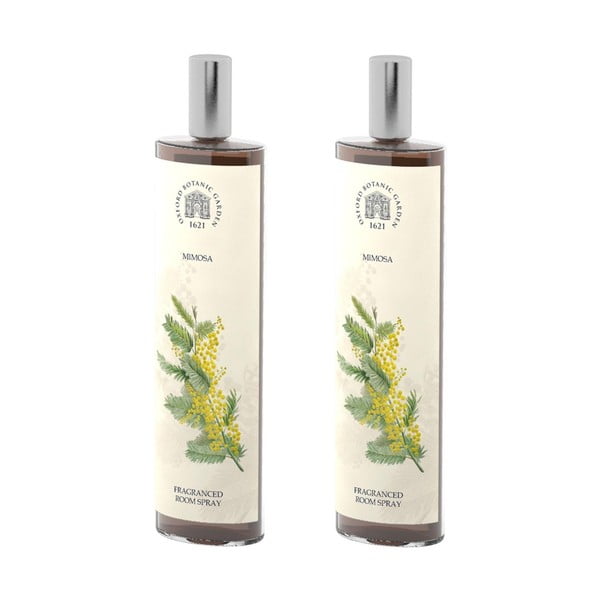 Set 2 spray-uri parfumate de interior cu aromă de mimoză Bahoma London Fragranced, 100 ml