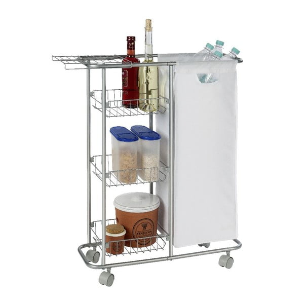 Raft universal cu coș Wenko Slim, 28 l-image-1