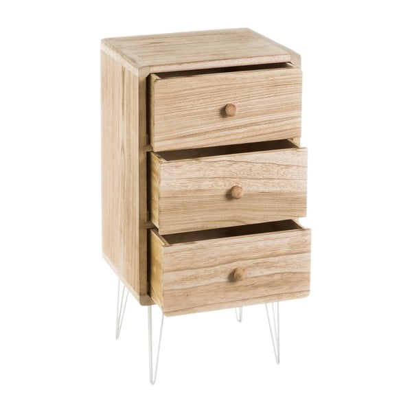 Noptieră   din lemn exotic Natural Way – Casa Selección-image-1