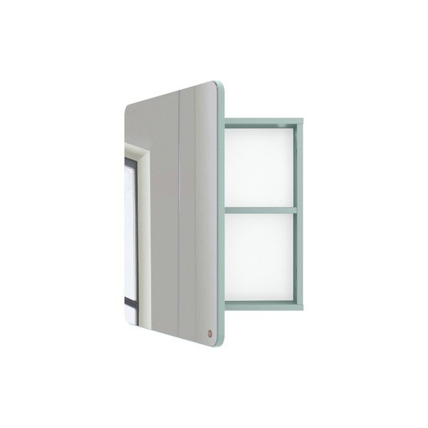Dulap de baie verde mentă suspendat/cu oglindă 50x58 cm Color Bath – Tom Tailor-image-2