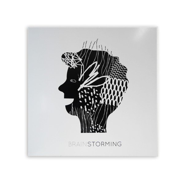 Tablă magnetică, dESIGNoBJECT.it Brainstorming, 50 x 50 cm -image-1