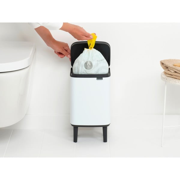 Coș de gunoi alb din oțel 4 l Bo Hi – Brabantia-image-3