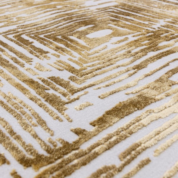 Covor auriu 120x170 cm Kuza Lines Gold – Asiatic Carpets-image-2