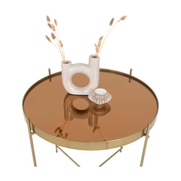 Măsuță de cafea rotundă aurie ø 48 cm Venezia - House Nordic-image-3