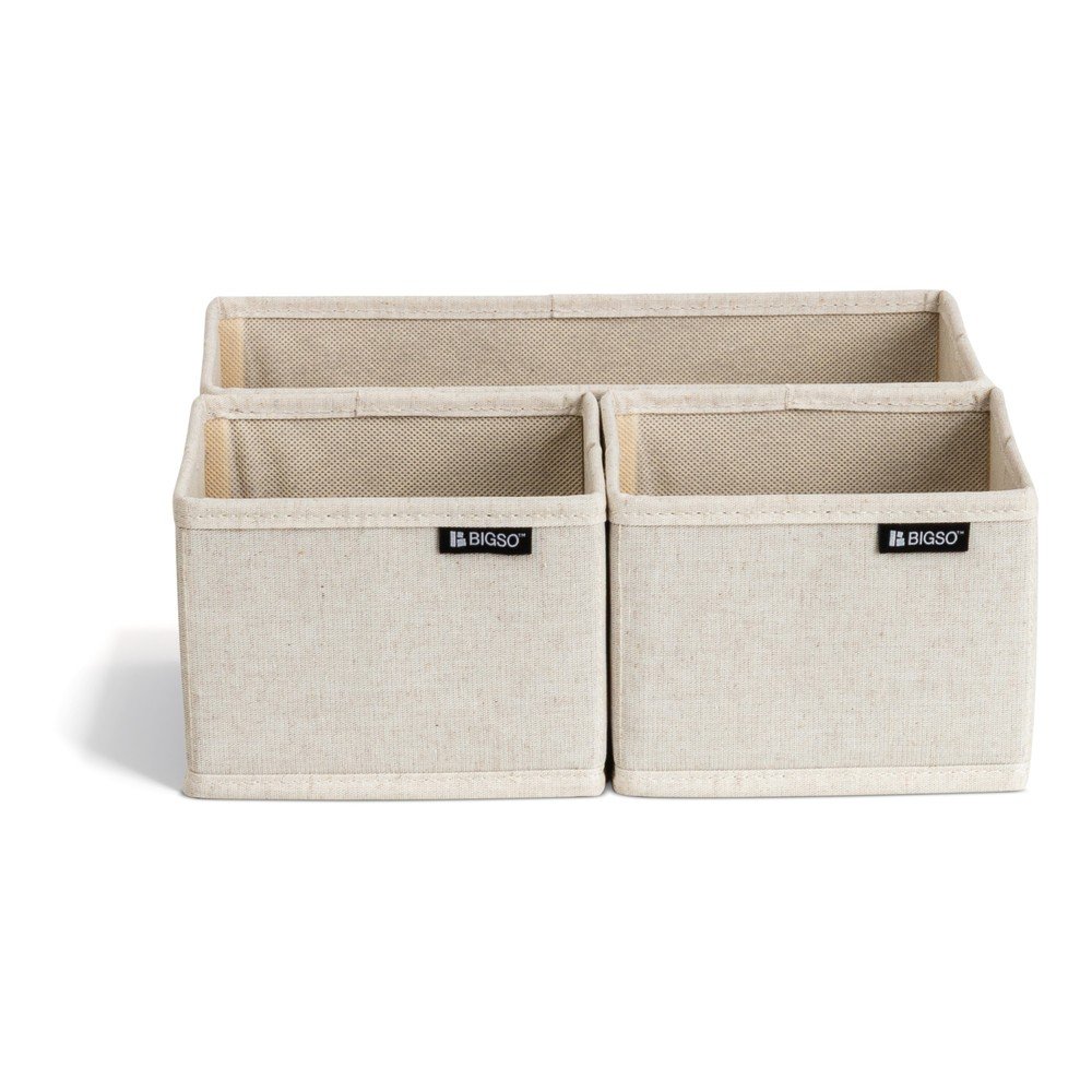 Organizatoare pentru sertare 3 buc. din material textil Soft Storage – Bigso
