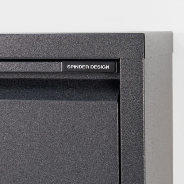 Pantofar negru cu deschidere înclinată din metal 75x37,5x12,5 cm Billy – Spinder Design-image-1