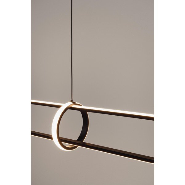 Lustră neagră LED din metal Alken – Bizzotto-image-1