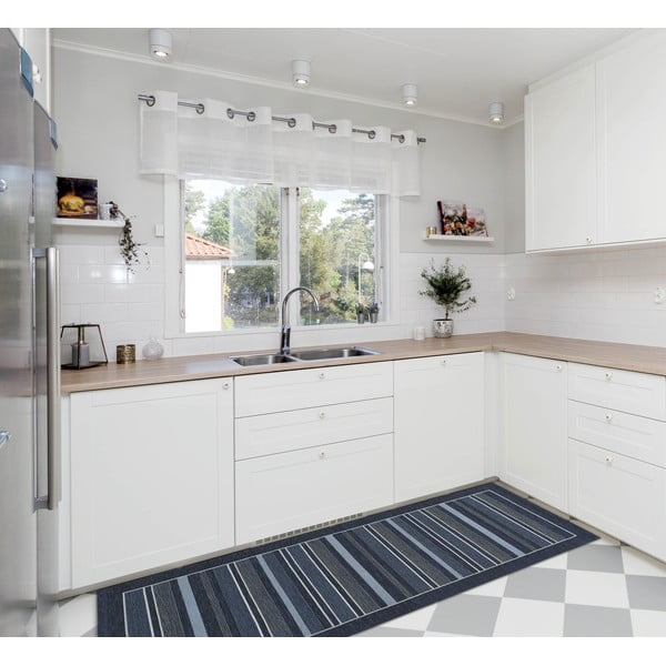 Traversă Floorita Velour, 55 x 140 cm, albastru închis-image-2