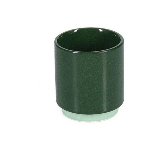 Ceașcă verde-închis pentru espresso din gresie ceramică 130 ml Duo – ONA