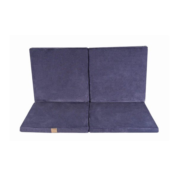 Saltea de joacă pentru copii albastru prăfuit 120x120 cm – Meowbaby-image-1