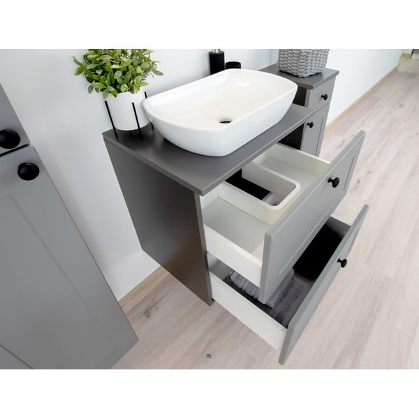 Dulap sub chiuvetă gri suspendat  61,5x60 cm Senja – STOLKAR-image-3