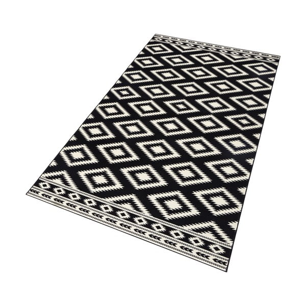 Covor tip traversă Hanse Home Gloria Ethno, 80x300 cm, negru-alb-image-3