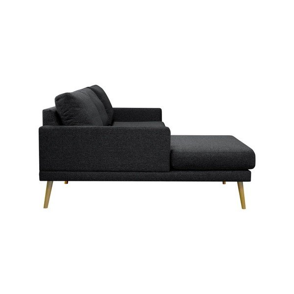 Colțar Windsor & Co Sofas Vega, partea stângă, negru-image-4